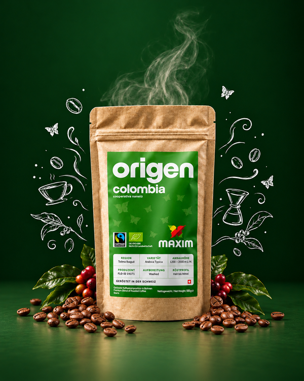 Maxim Origen Colombia 250g - Bio & Fairtrade Single Origin Kaffee